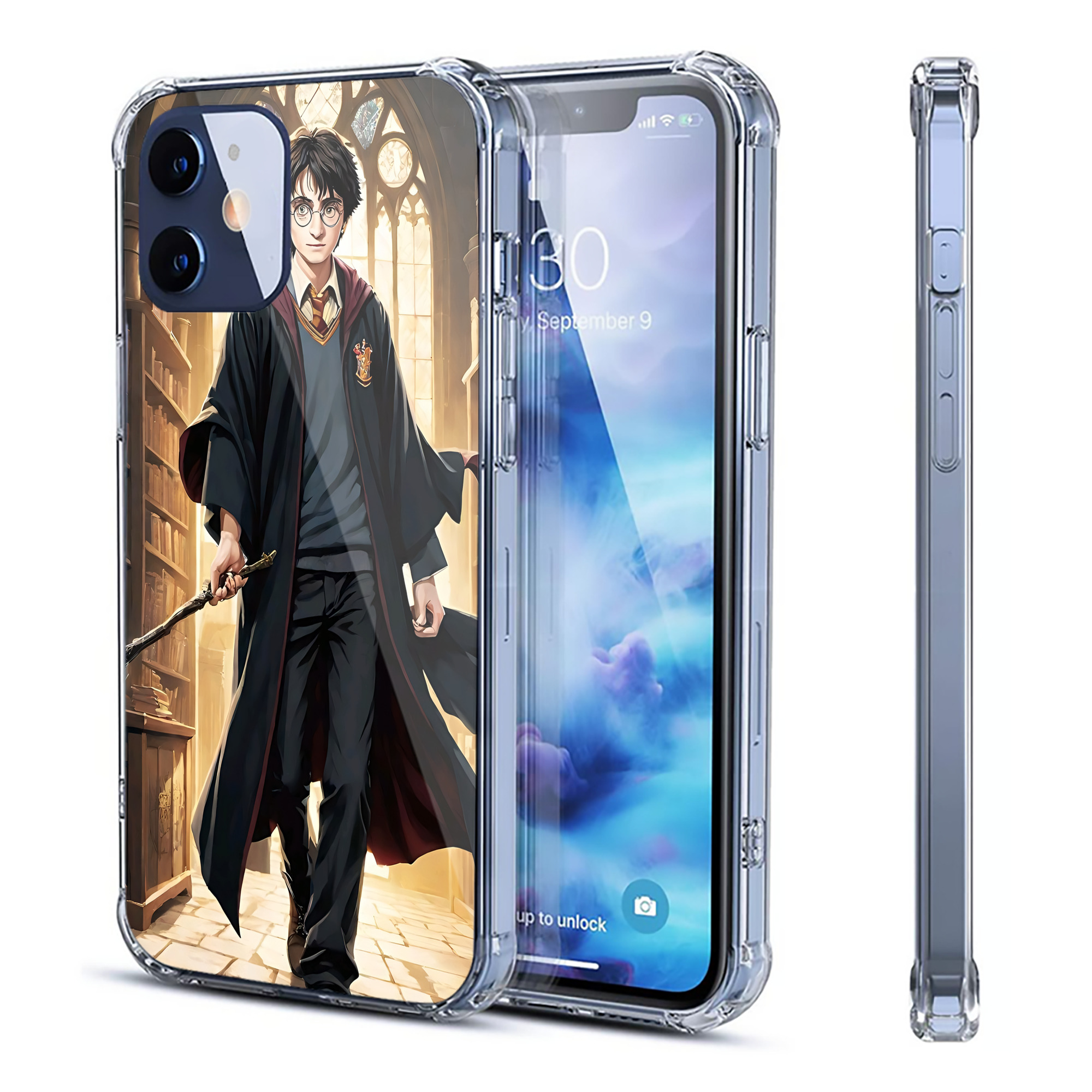 （画像用） Harry Potter ハリー・ポッターシリーズ 【iPhone 12シリーズ対応】透明スマホケース（クリアソフトケース）